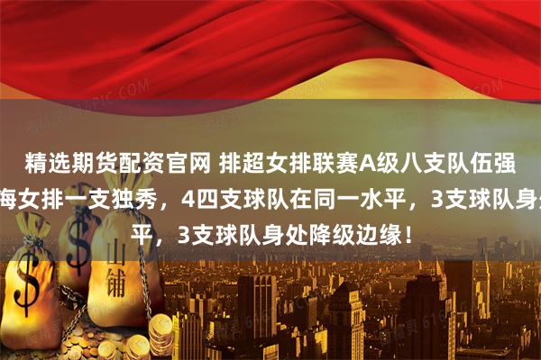 精选期货配资官网 排超女排联赛A级八支队伍强弱分明，上海女排一支独秀，4四支球队在同一水平，3支球队身处降级边缘！